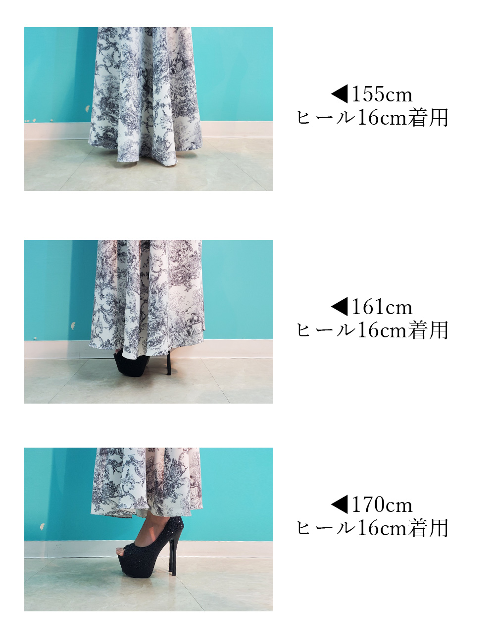 [Sのみ即納][instock]【RANS】ロング/ドレス/ブラック/ベア/フレア/柄/トワルドジュイ/リボン