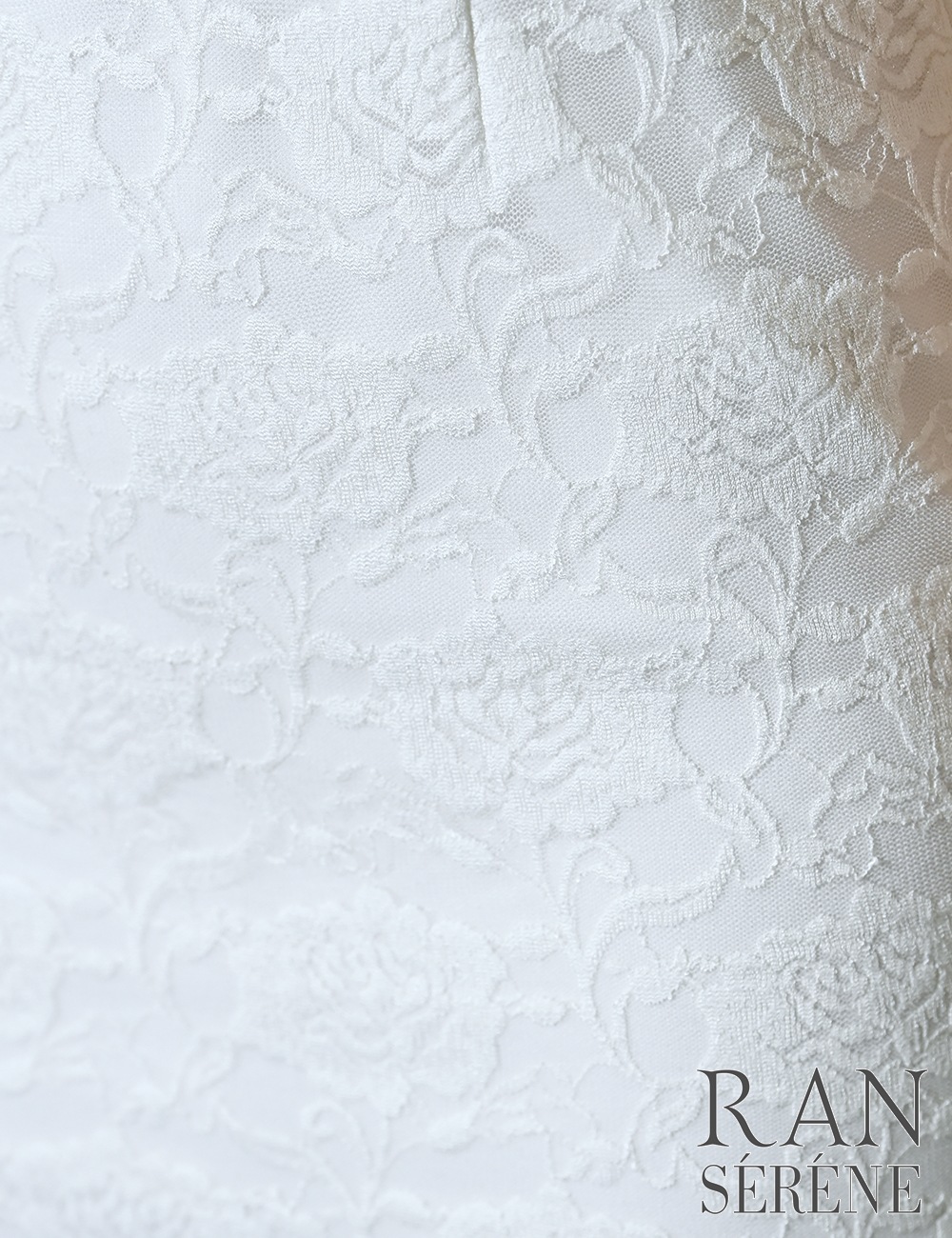 [即納][instock]【RAN SERENE】ミニ/ドレス/ワンピース/ベア/タイト/ホワイト/レース/リボン