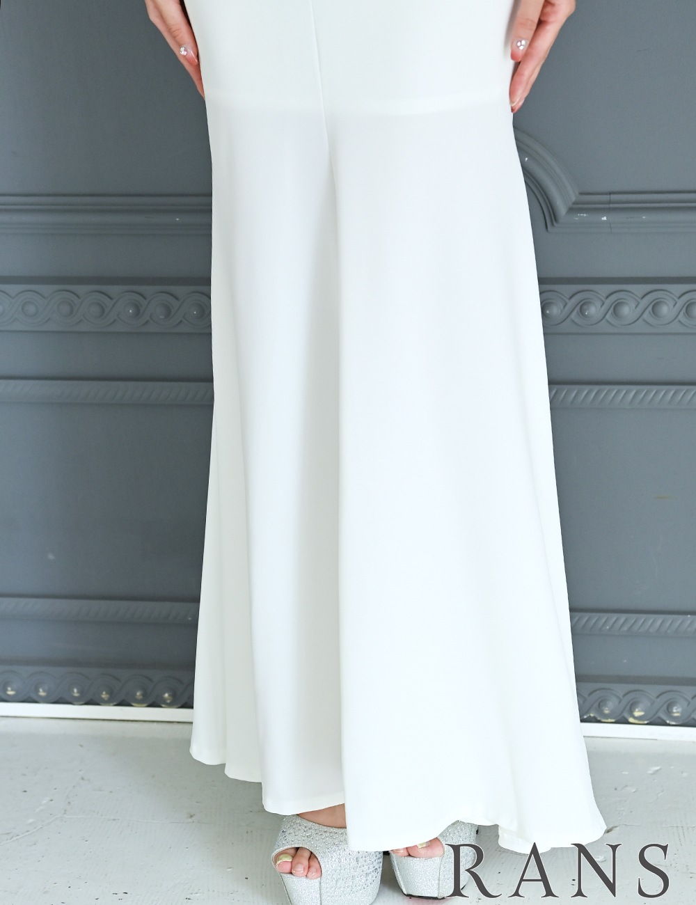 【RANS】ロング/ドレス/ワンピース/ホワイト/アメスリ/マーメイド