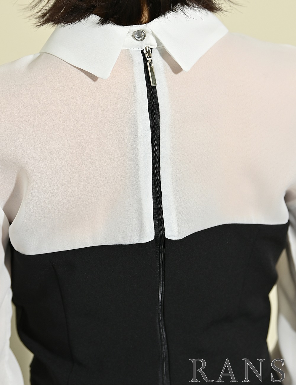 【RAN SERENE】ミニ/ドレス/長袖/セットアップ/プリーツ/ブラック/シャツ