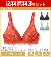 3祻å Tuche ȥ Sweet make bra 磻쥹֥饸㡼  GUNZE[JB6015H-SET]