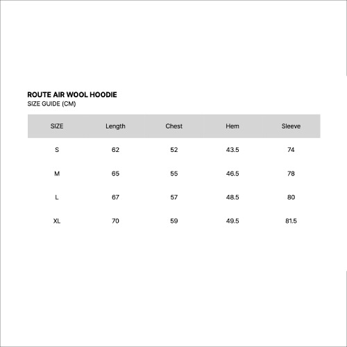 [Synetic Friction] Route Air Wool Hoodie