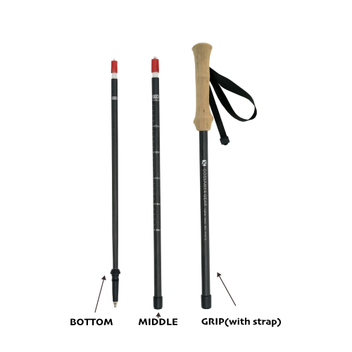 LT5 THREE PIECE CARBON TREKKING POLES (REPLACEMENT SECTIONS)