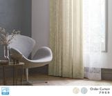 しっとりとした雰囲気のジャガード織りドレープカーテン「アネモネ」アイボリー|厚地カーテン|オーダーカーテン