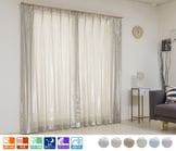 高い断熱率を持つラメレースカーテン「バリアジュエル」ベージュ|レースカーテン|オーダーカーテン