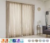 高い断熱率を持つラメレースカーテン「バリアジュエル」ブラウン|レースカーテン|オーダーカーテン