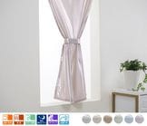 高い断熱率を持つラメレースカーテン「バリアジュエル」ピンク|レースカフェカーテン|オーダーカフェカーテン