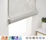 高い断熱率を持つラメレースローマンシェード「バリアジュエル」ホワイト|レースシェード|シングルシェード