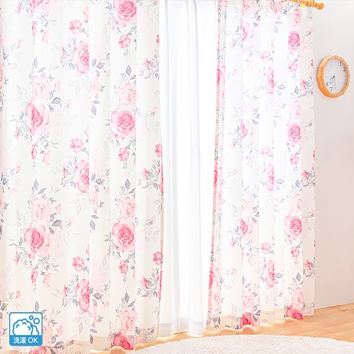 FEDE オーダードレープカーテン ピンク 1枚 FEDE オーダードレープカーテン ピンク 1枚