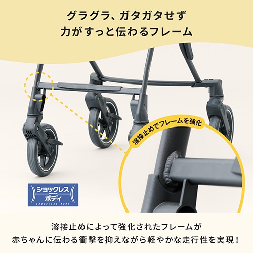 レンタルベビーカー ピジョン ランフィ RB1 ピウスグレー
