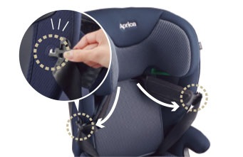 レンタルチャイルドシート Aprica リライド ブラック BK R129 15ヵ月から