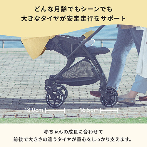 ベビーカー ピジョン ランフィ RB1 ピウスグレー