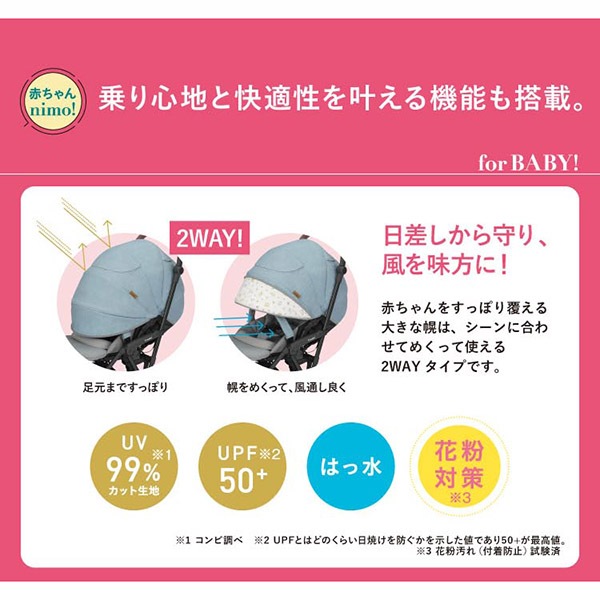スゴカルminimo エッグショック DM A型ベビーカー コンビ ホワイト