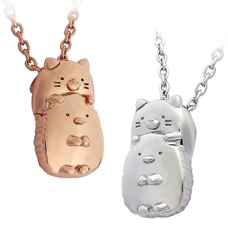 アクセサリー sumikko すみっコぐらし しろくまダイヤモンド ネックレス レディース