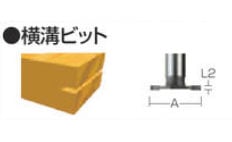 タナカ金物プロ-マキタ トリマ・ルータービット 横溝ビット12X3(軸径 