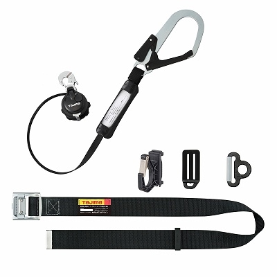 タナカ金物プロ-タジマ B1SMER-TL1WBK 胴ベルト・ランヤード縦型・補助