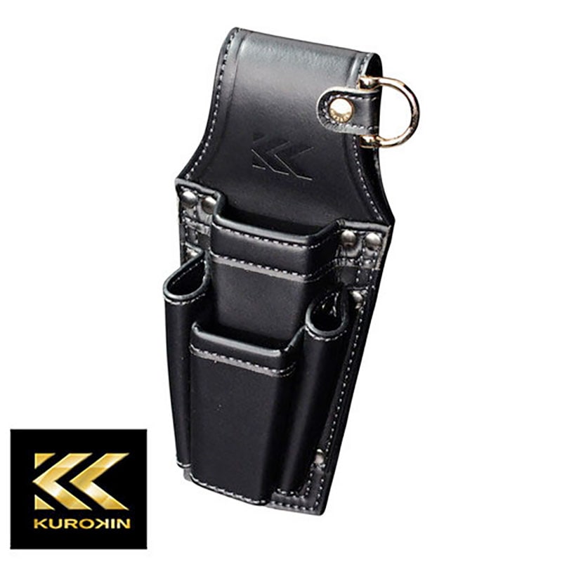 タナカ金物プロ-フジ矢 黒金 AB-23BG Light PU Leather シリーズ 腰袋3