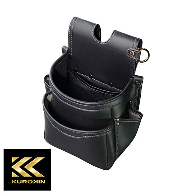 タナカ金物プロ-フジ矢 黒金 AB-22BG Light PU Leather シリーズ 腰袋2