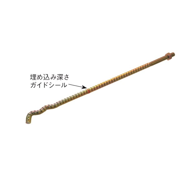 タナカ金物プロ-タナカ 異形Sアンカーボルト M16x800 AA341800 (六角