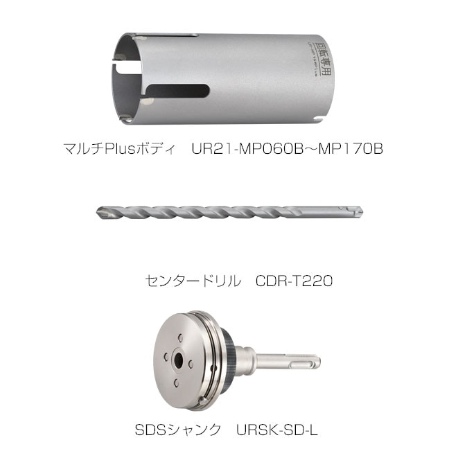 タナカ金物プロ-ユニカ 多機能コアドリルR21 マルチPlus セット（SDS 