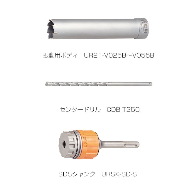 タナカ金物プロ-ユニカ 多機能コアドリルR21 振動用セット（SDS 