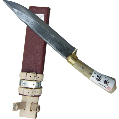 鋼典　安来鋼付　山鉈　片刃ツバ付　完全包装　C-30 タナカ金物プロ-鋼典 安来鋼付 山鉈 片刃ツバ付 完全包装 (C30)【正規