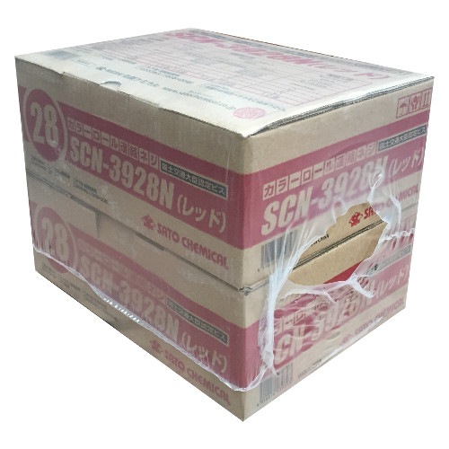 タナカ金物プロ-SC SCN-3928N カラー ロール連結ビス 鉄 28mm (赤)（20