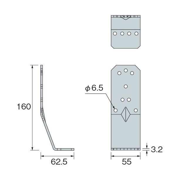 タナカ金物プロ-タナカ オメガコーナー20kN用 AA159000(専用