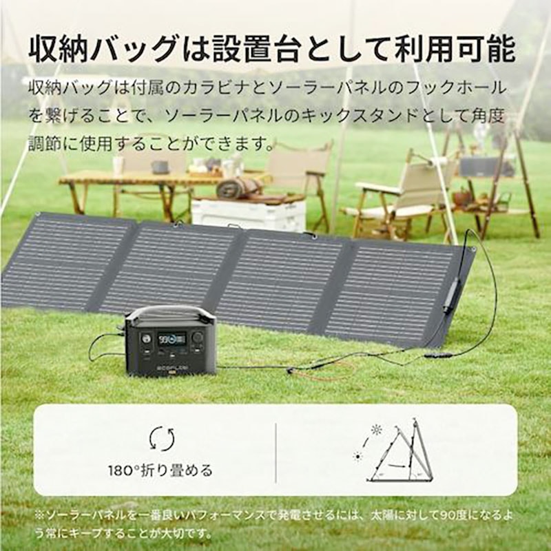 EcoFlow エコフロー 110W ソーラーパネル EFSOLAR110N タナカ金物プロ-EcoFlow EFSOLAR110N 110Wソーラーパネル