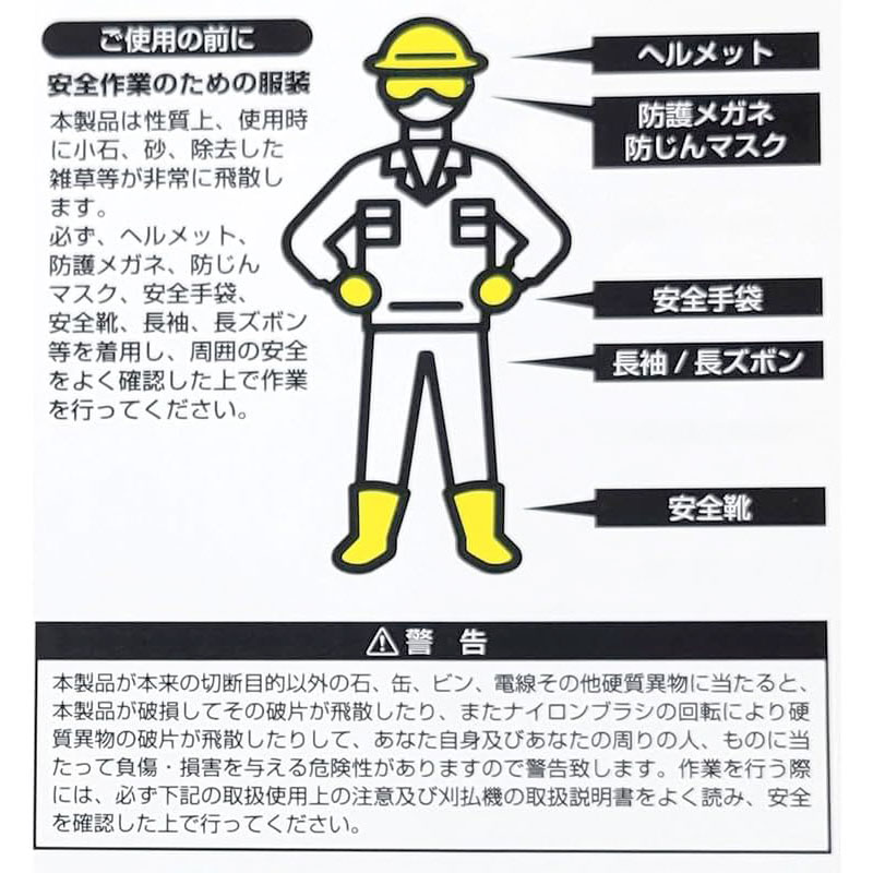 タナカ金物プロ-片山利器 GF-190NB 刈り払い機用 除草用ナイロンブラシ