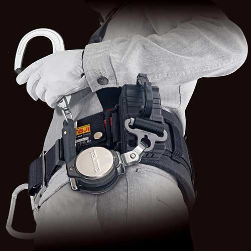 TAJIMA 縦型ベルト型ランヤード B1VR150-TL2 タナカ金物プロ-タジマ B1VR150-TL2 胴ベルト用ランヤード縦型