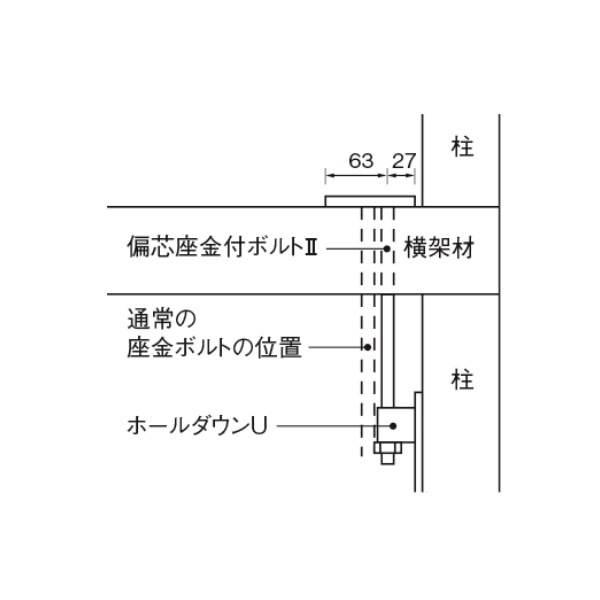 タナカ偏心座付ボルトⅡL=650 10本 タナカ偏心座付ボルトⅡL=650 10本