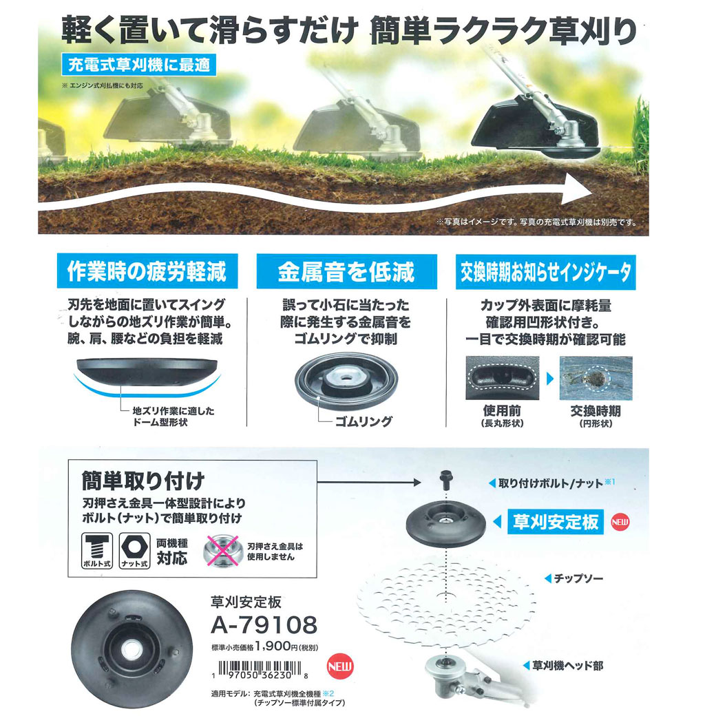 タナカ金物プロ-【メール便対応】マキタ A-79108 草刈機用 草刈安定板