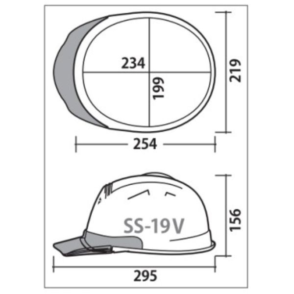 進和化学工業 ヘルメット SS-19V型 パープルブルーマット/スモーク