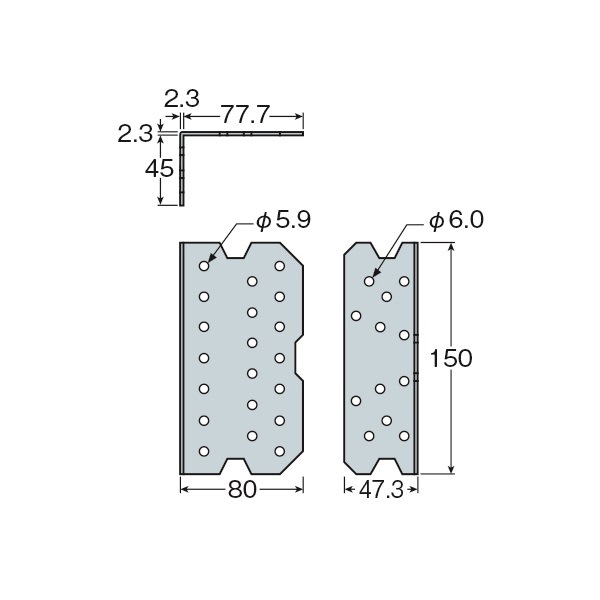 タナカ金物プロ-タナカ コラムフィット AA115700 (専用角ビットビスTBA