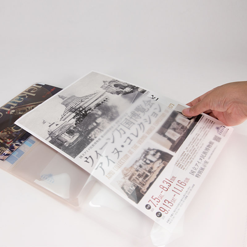 ウィーン万博展<br>A4チケットホルダー ポケット付き　テタラペ（草皮衣）