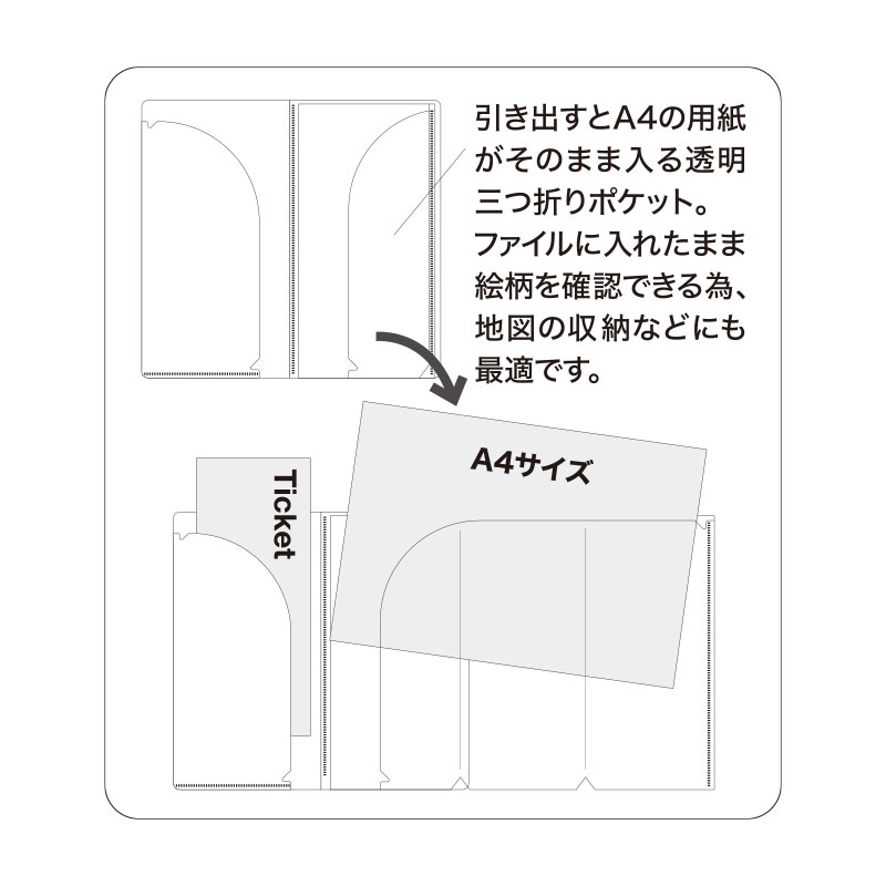 ウィーン万博展<br>A4チケットホルダー ポケット付き　テタラペ（草皮衣）