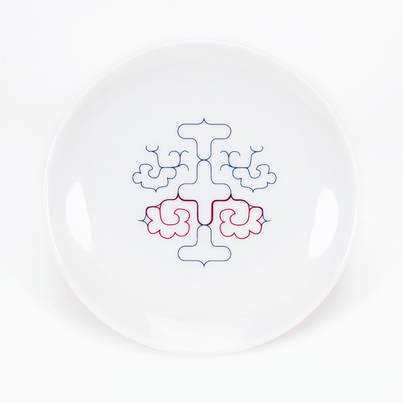 豆皿 アイヌ文様 チヂリ