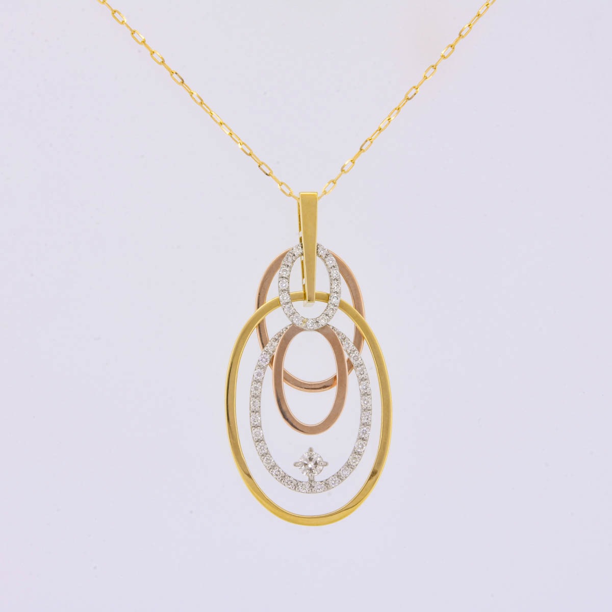 Pt900 K18YG K18PG ダイヤモンド ネックレス | | JEWELRY VALLEY  