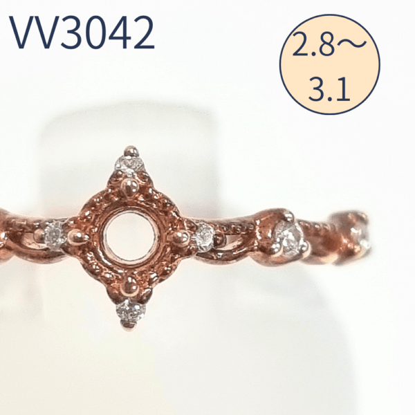 【セミオーダー加工】VV3042加工　イニシャルL