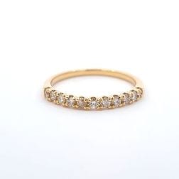 ダイヤモンド ハーフエタニティー リング K18YG