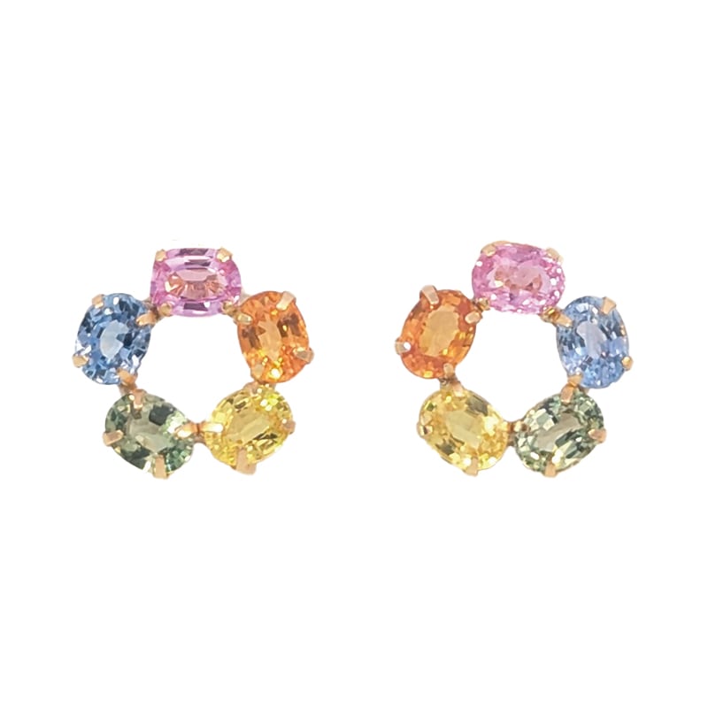 K18YG カラーサファイアピアス | | JEWELRY VALLEY｜ジュエリーバレー