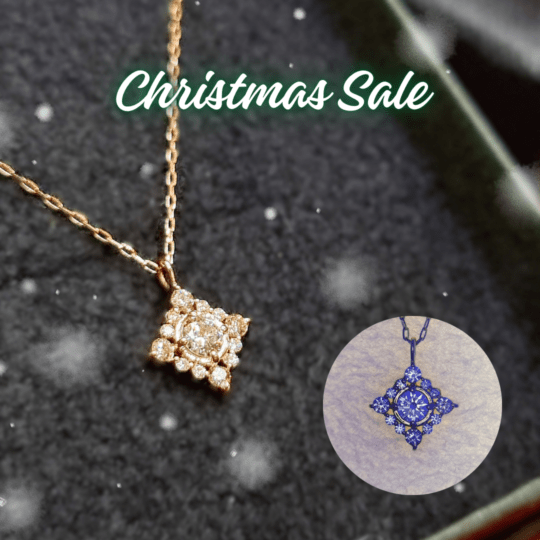 【Xmasセール2025】K18PGダイヤモンドペンダントネックレス