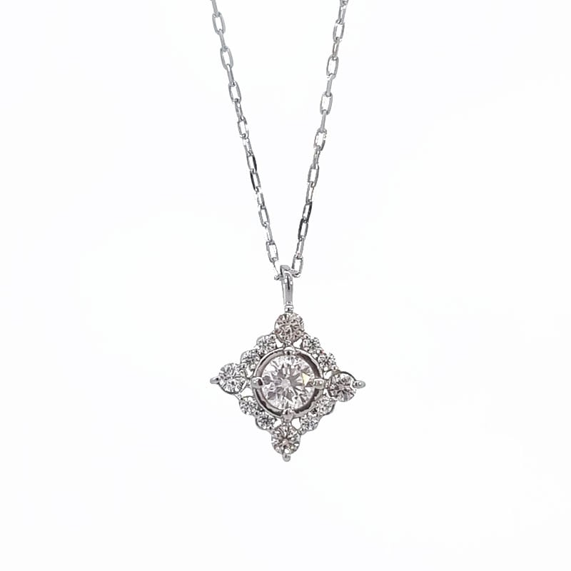 PT950 ダイヤモンド ペンダントネックレス