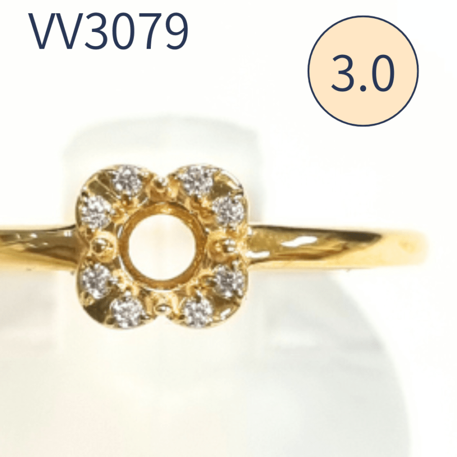 【セミオーダー加工】VV3079加工　お花横置き(正方形)