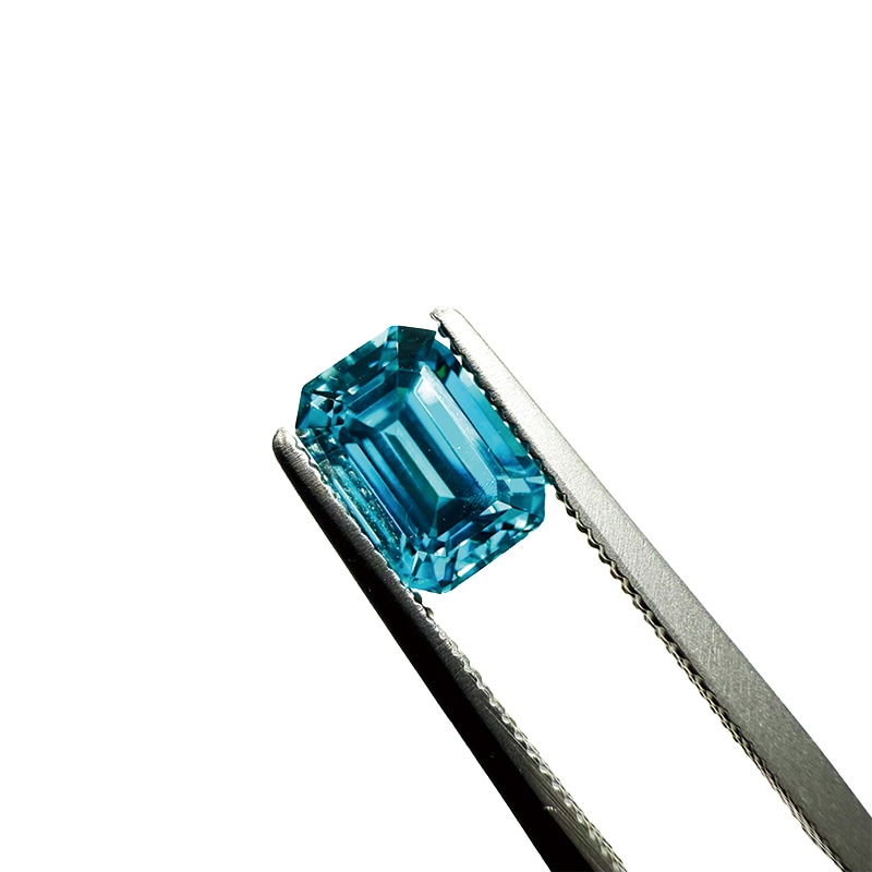 455：ブルージルコン　EM　7.5mm×5.2mm　2.04ct