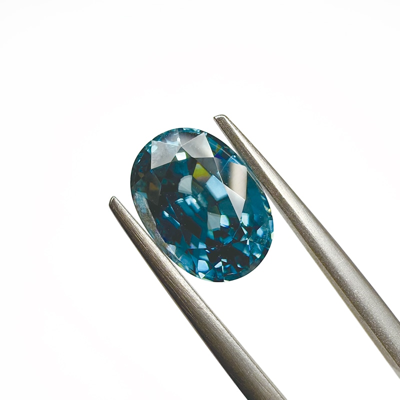 ブルージルコン　OV 10.6×7.6ｍｍ 4.72ct