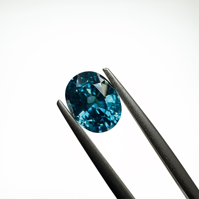 ブルージルコン　OV 9.0×7.0ｍｍ 3.49ct