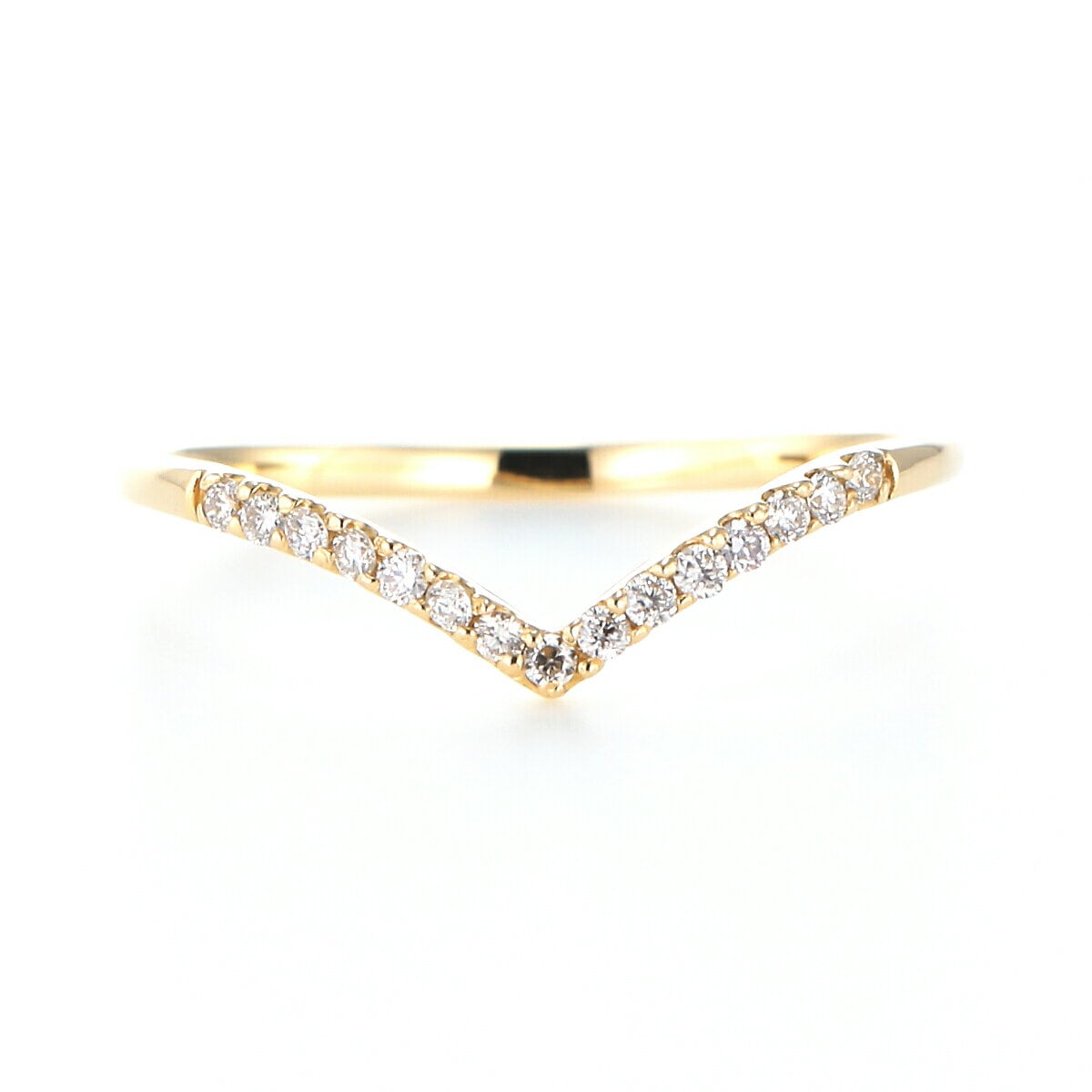 初代Vリング　K18WGメッキなし