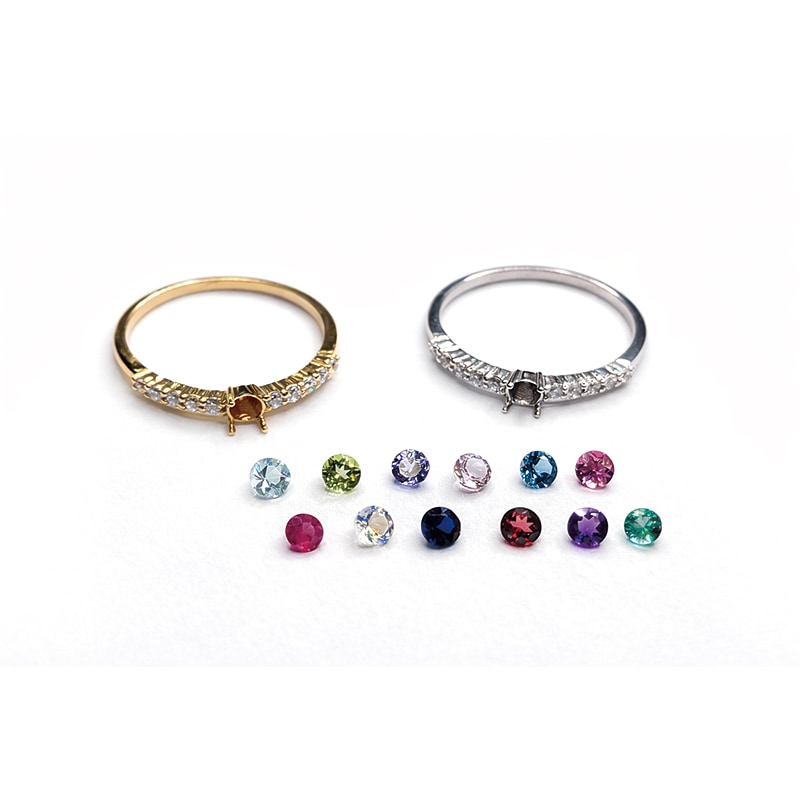 【JV1005】はじめてのセミオーダー～誕生石リング～